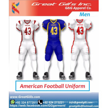 Impression par sublimation personnalisée uniformes de football américain